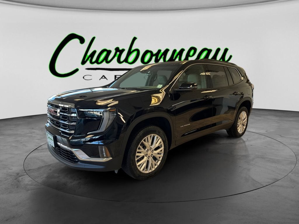 2026 GMC Acadia Elevation in Ebony Twilight Metallic — front three-quarter view