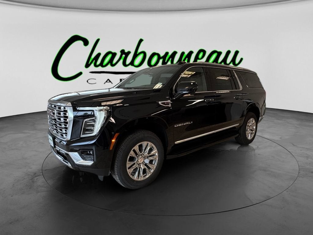 2026 GMC Yukon XL Denali in Onyx Black — front three-quarter view