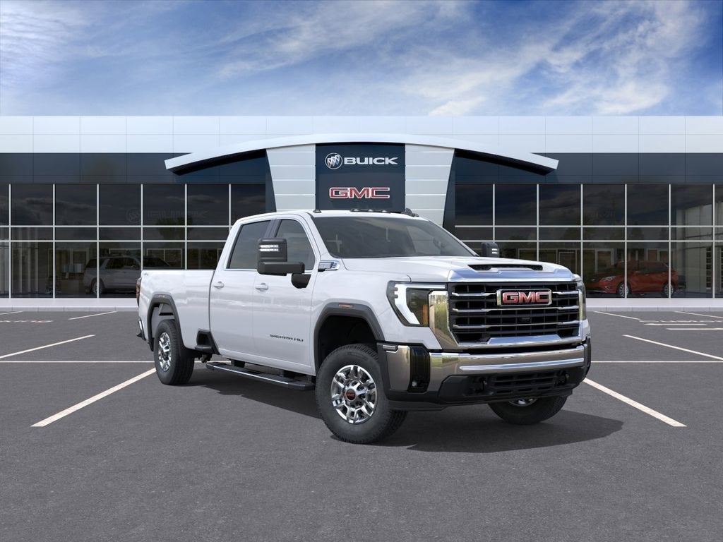 2026 GMC Sierra 2500 HD SLE in Summit White — front three-quarter view