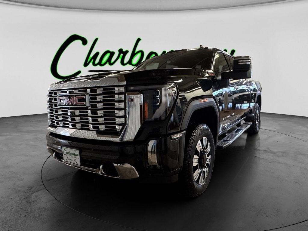 2026 GMC Sierra 2500 HD Denali in Onyx Black — front three-quarter view
