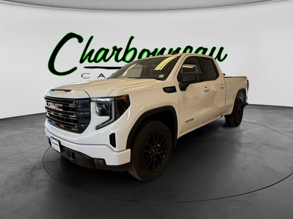 2026 GMC Sierra 1500 Elevation in Summit White — front three-quarter view