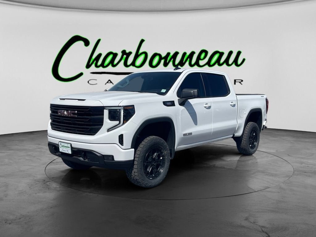 2026 GMC Sierra 1500 Elevation in Summit White — front three-quarter view
