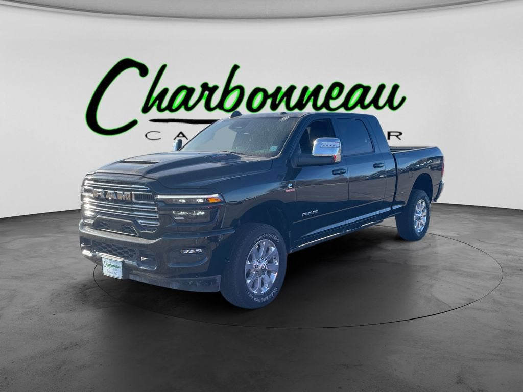 2026 RAM 2500 Laramie in Black — front three-quarter view