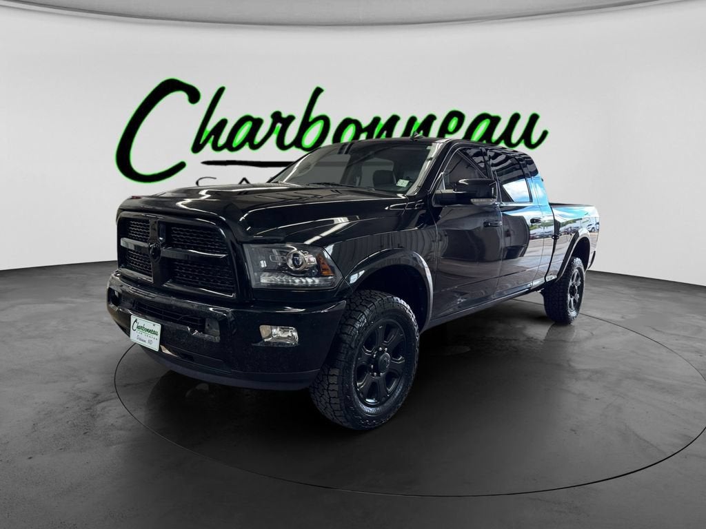 2014 RAM 2500 Laramie in Black — front three-quarter view