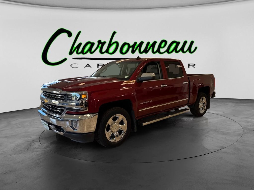 2018 Chevrolet Silverado 1500 LTZ in Cajun Red Tintcoat — front three-quarter view