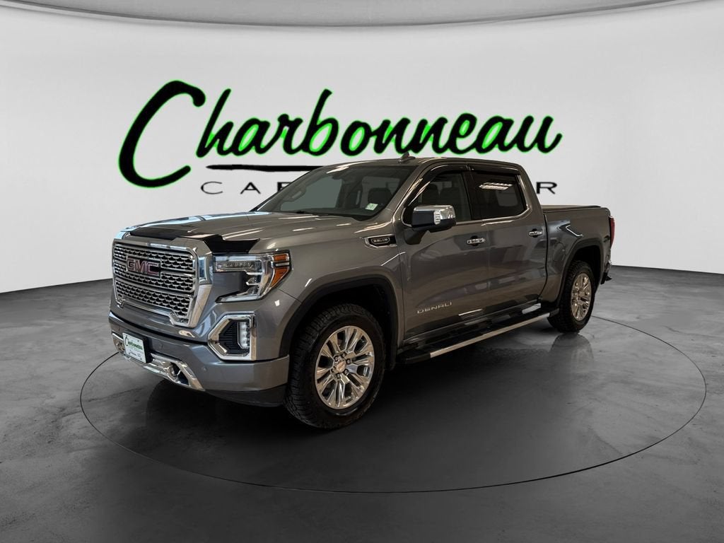 2020 GMC Sierra 1500 Denali in Satin Steel Metallic — front three-quarter view