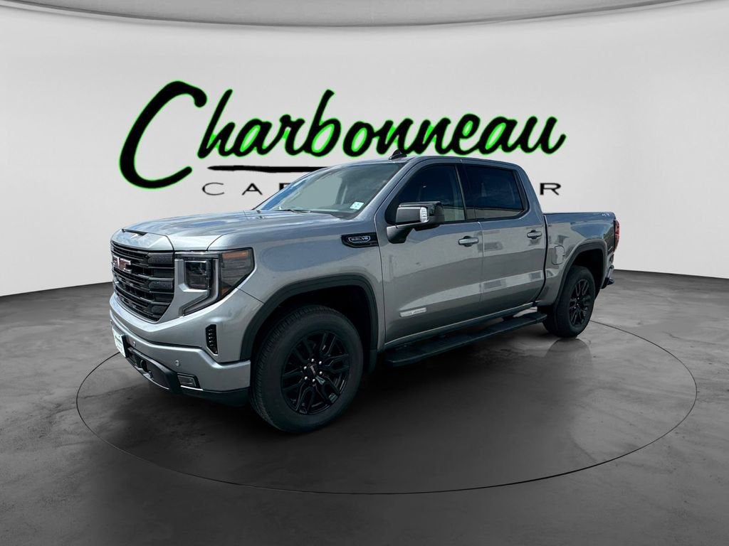 2026 GMC Sierra 1500 Elevation in Sterling Metallic — front three-quarter view
