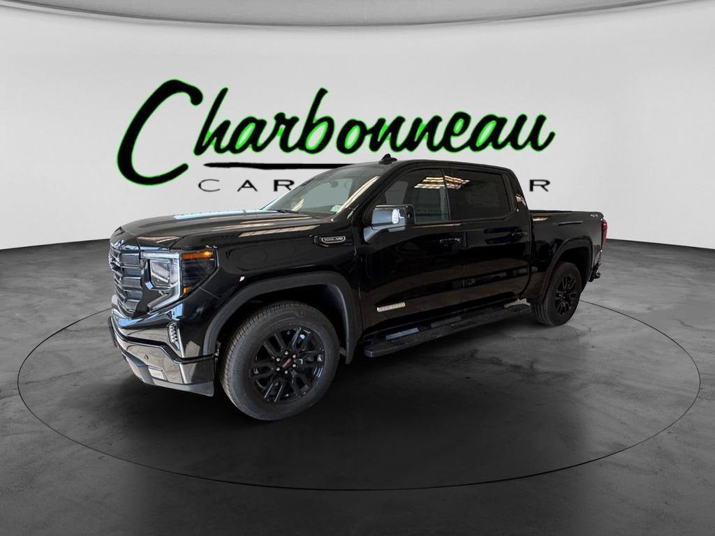 2026 GMC Sierra 1500 Elevation in Onyx Black — front three-quarter view