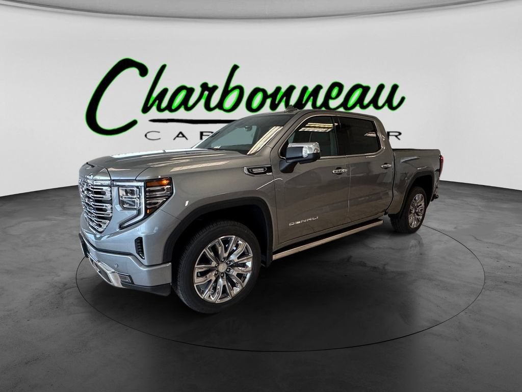 2026 GMC Sierra 1500 Denali in Sterling Metallic — front three-quarter view